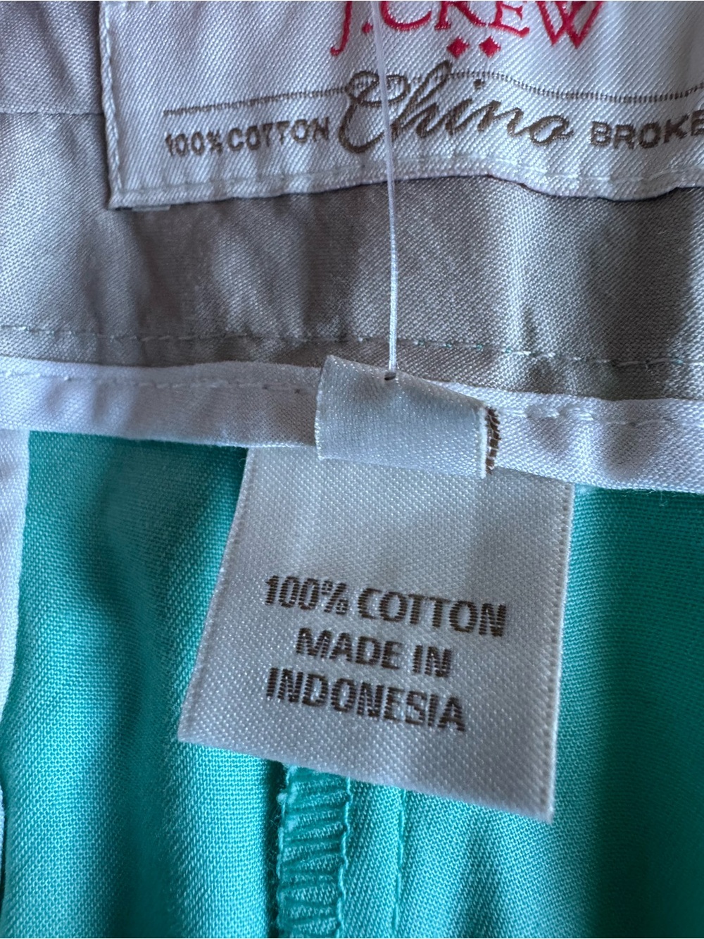 J. Crew Turquoise Cotton Bermuda Shorts, size 14 - Picture 6 of 9